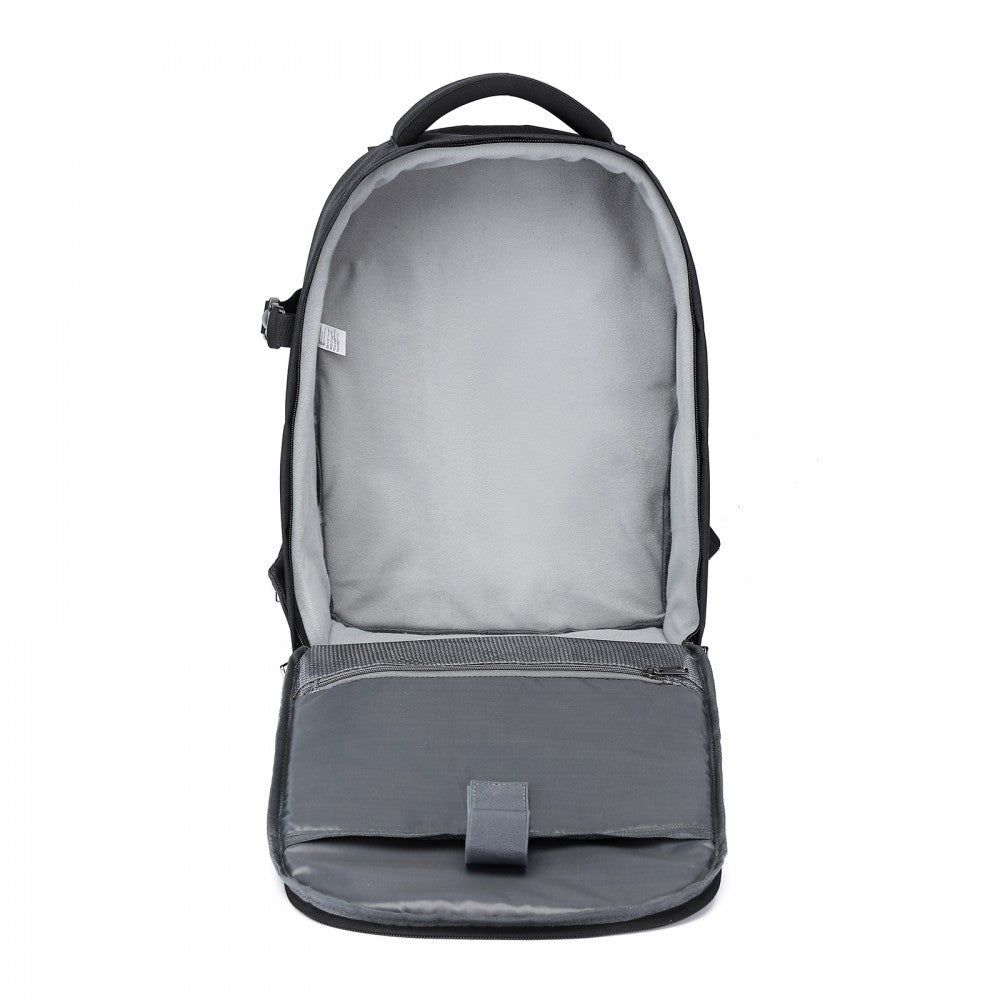 E6928 - KONO WATER RESISTANT SHOCKPROOF DSLR CAMERA BACKPACK - BLACK - The Baggage Shop