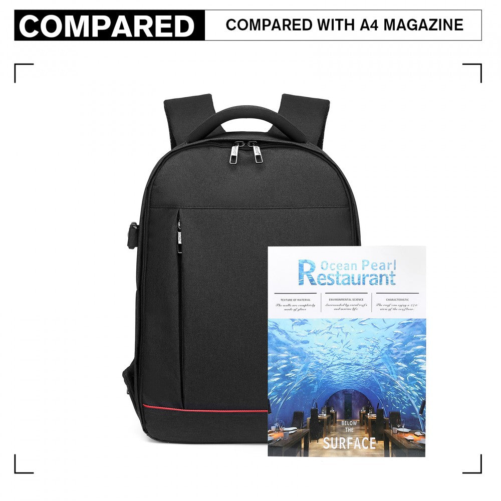 E6928 - KONO WATER RESISTANT SHOCKPROOF DSLR CAMERA BACKPACK - BLACK - The Baggage Shop