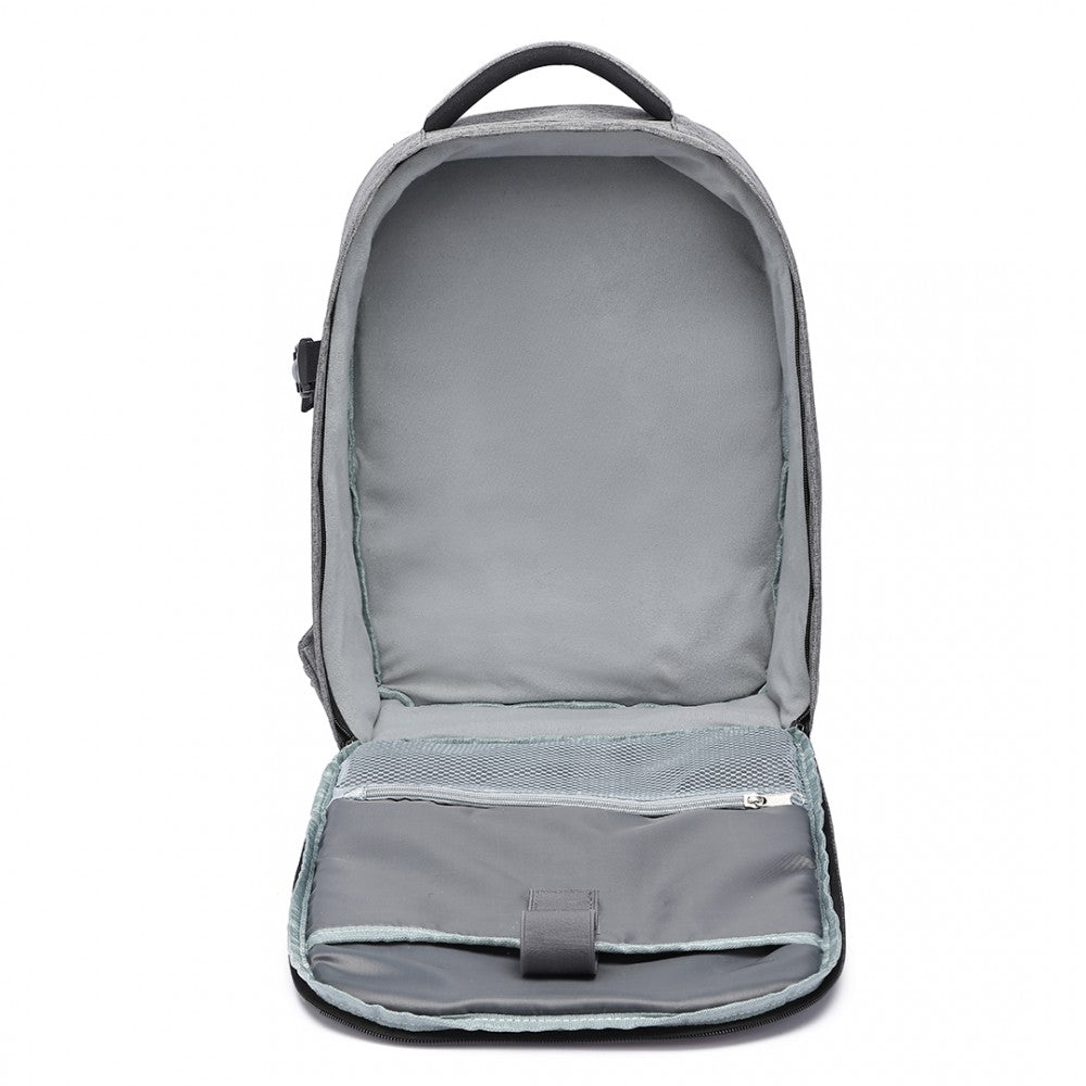 E6928 - KONO WATER RESISTANT SHOCKPROOF DSLR CAMERA BACKPACK - GREY - The Baggage Shop