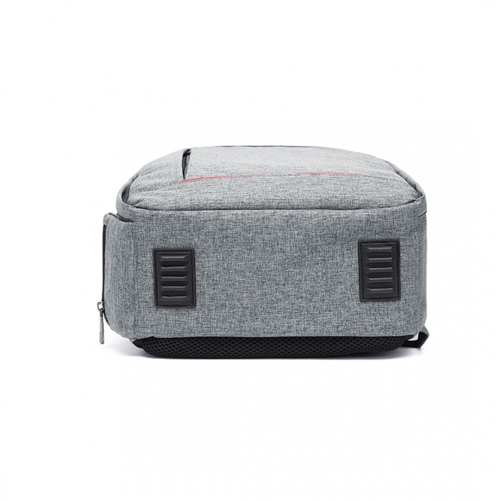 E6928 - KONO WATER RESISTANT SHOCKPROOF DSLR CAMERA BACKPACK - LIGHT GREY - The Baggage Shop