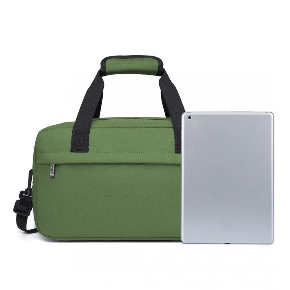 E1960S - KONO LIGHTWEIGHT MULTI PURPOSE UNISEX SPORTS TRAVEL DUFFEL BAG - GREEN - The Baggage Shop