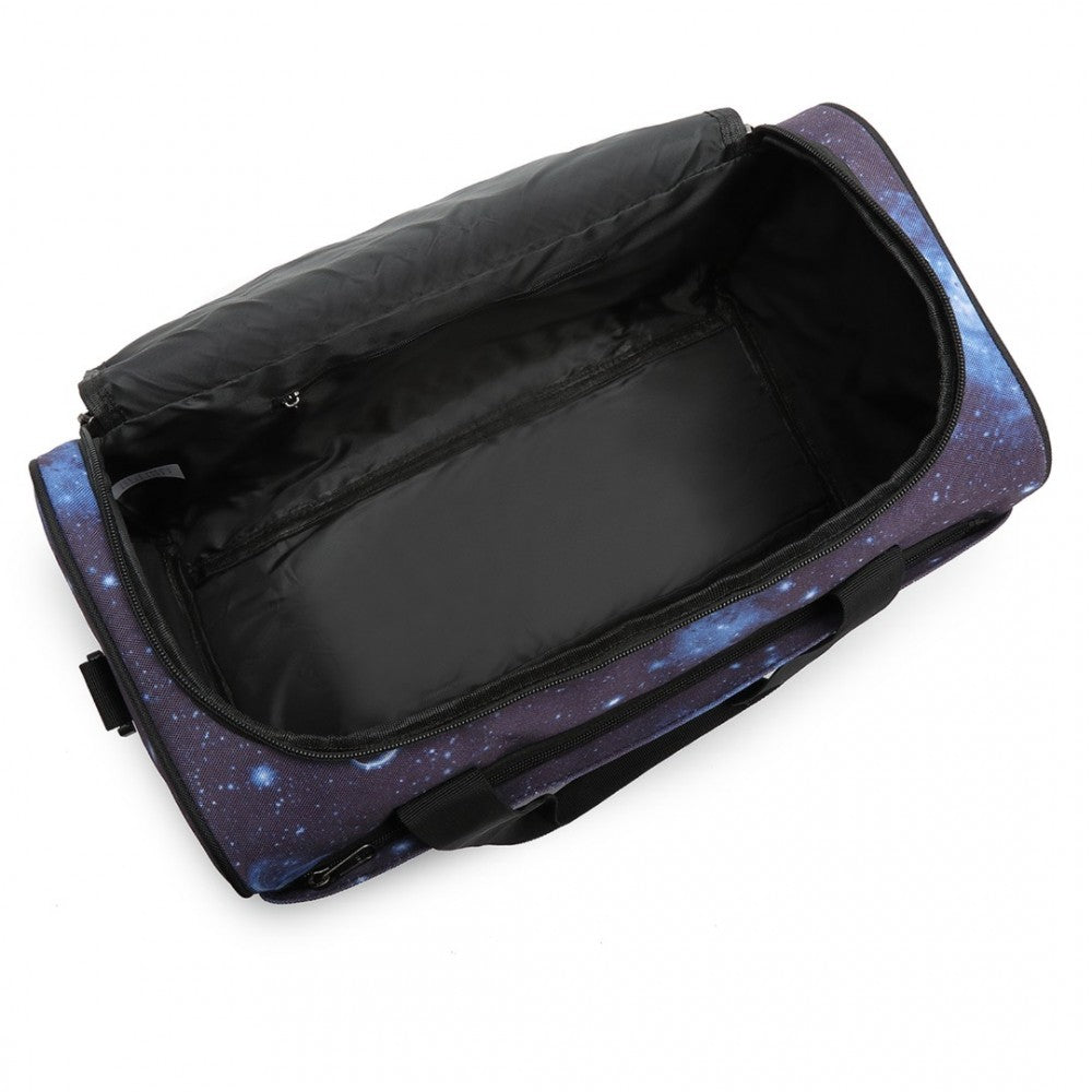 E2016S - KONO STRUCTURED TRAVEL DUFFLE BAG - GALAXY BLUE - The Baggage Shop
