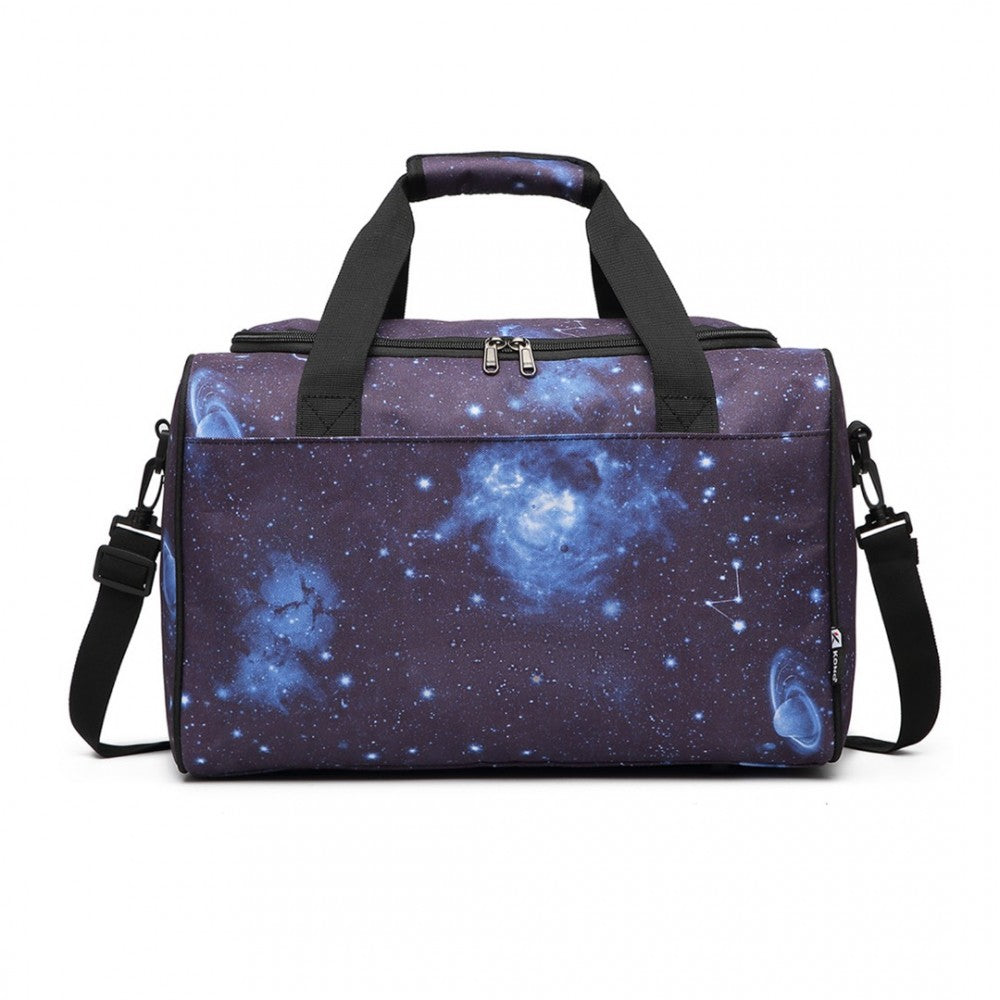 E2016S - KONO STRUCTURED TRAVEL DUFFLE BAG - GALAXY BLUE - The Baggage Shop