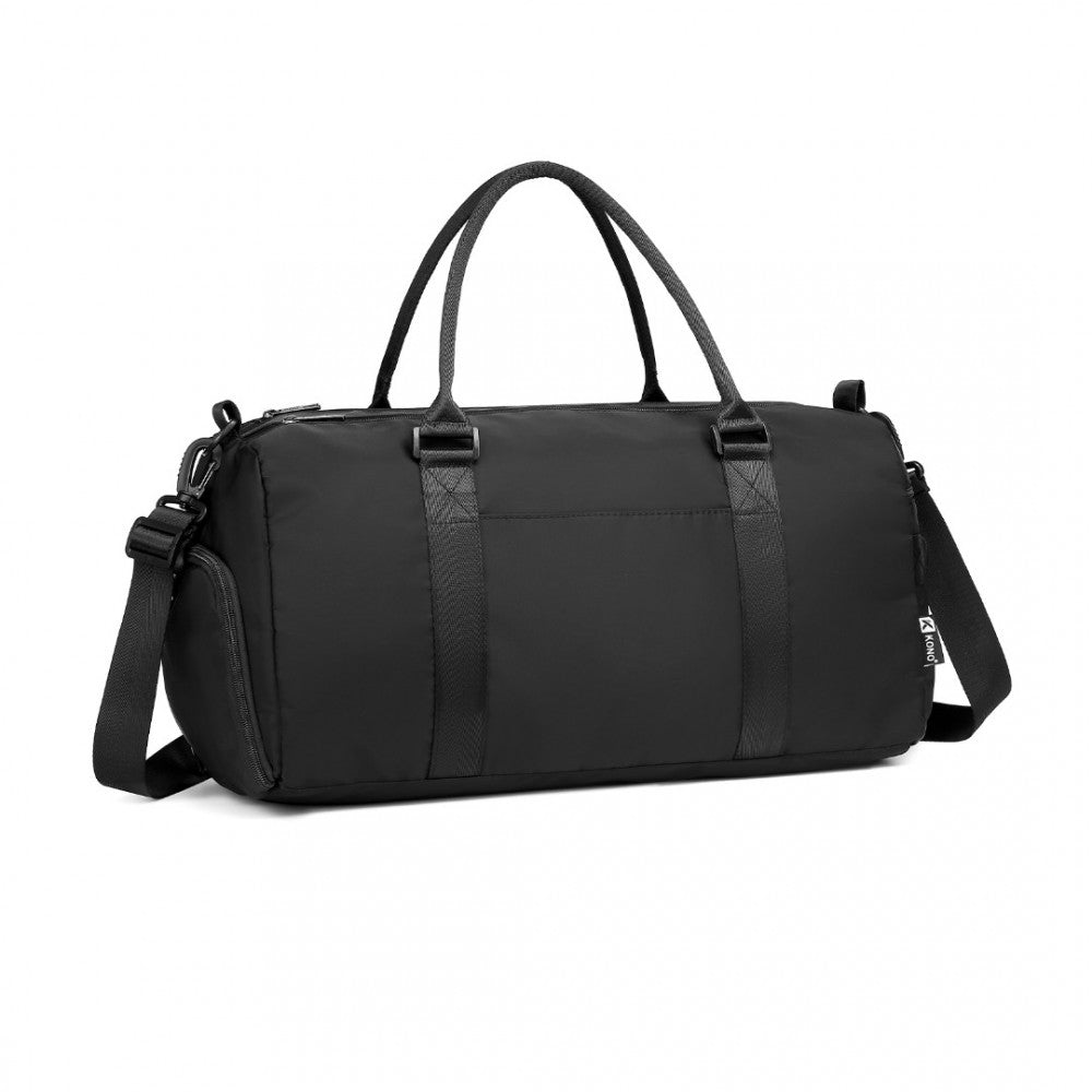 EA2213 - KONO MULTI WATERPROOF GYM BAG CARRY ON WEEKEND BAG - BLACK - The Baggage Shop