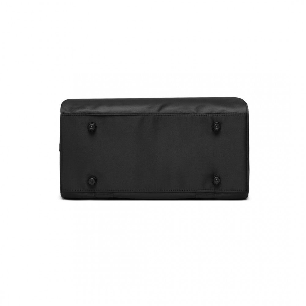 EA2321 - KONO SPACIOUS TRAVEL STORAGE BAG HANDBAG - BLACK - The Baggage Shop