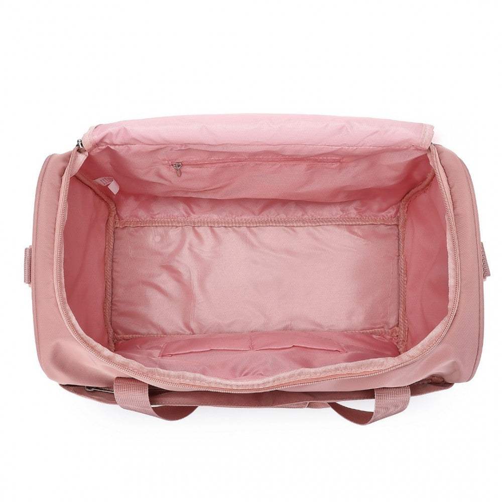 EA2321 - KONO SPACIOUS TRAVEL STORAGE BAG HANDBAG - NUDE - The Baggage Shop