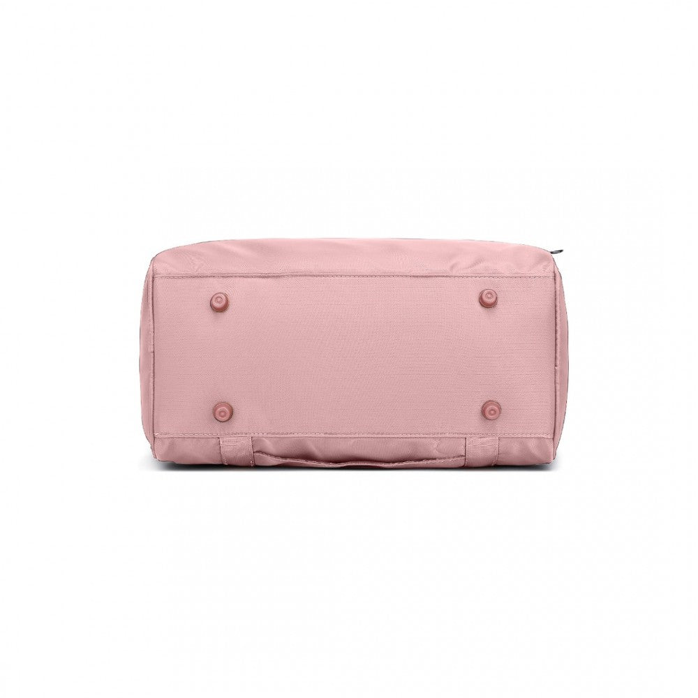 EA2321 - KONO SPACIOUS TRAVEL STORAGE BAG HANDBAG - NUDE - The Baggage Shop