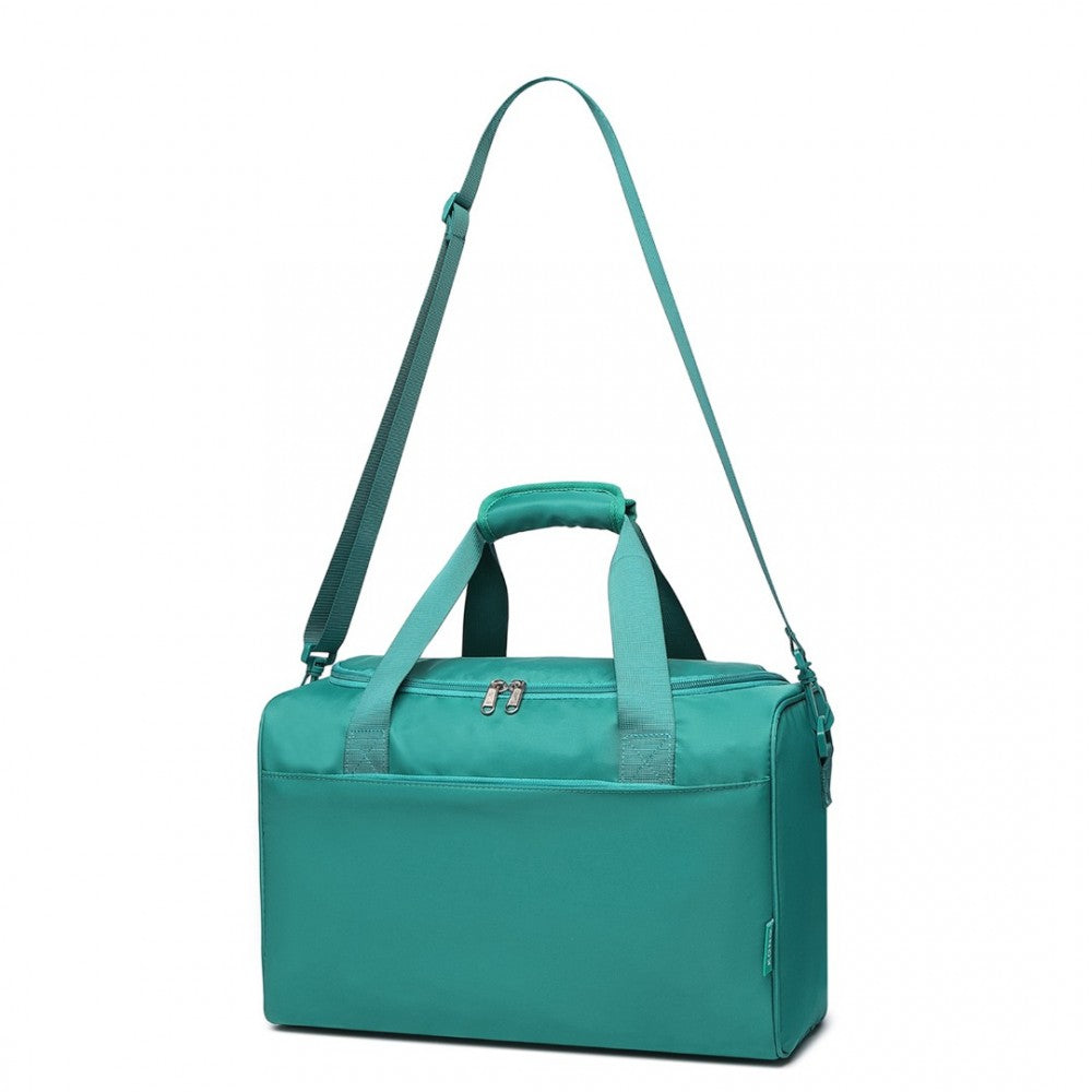 EA2321 - KONO SPACIOUS TRAVEL STORAGE BAG HANDBAG - TEAL - The Baggage Shop
