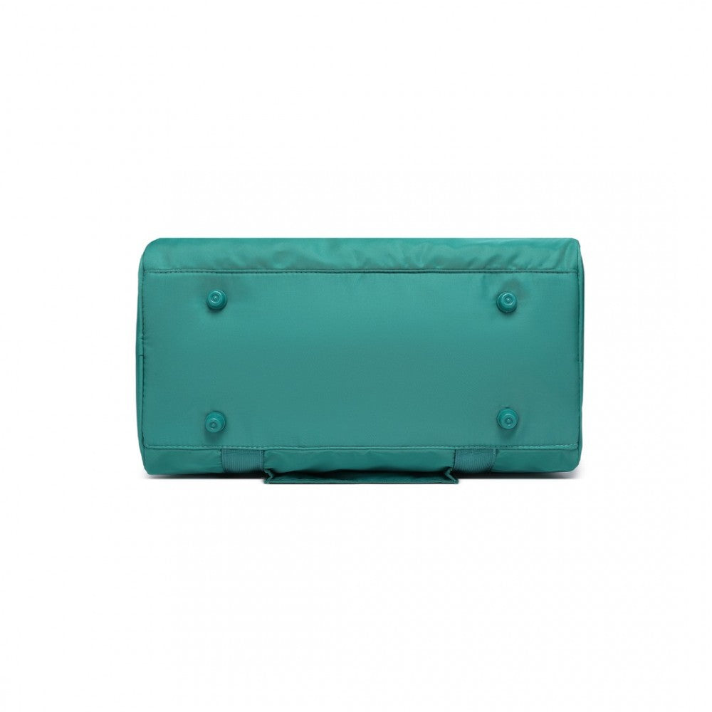 EA2321 - KONO SPACIOUS TRAVEL STORAGE BAG HANDBAG - TEAL - The Baggage Shop