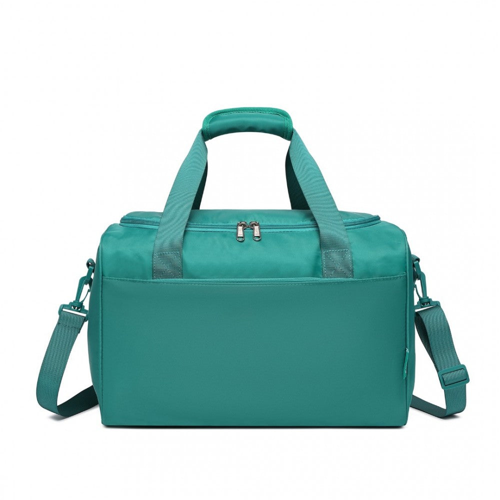 EA2321 - KONO SPACIOUS TRAVEL STORAGE BAG HANDBAG - TEAL - The Baggage Shop