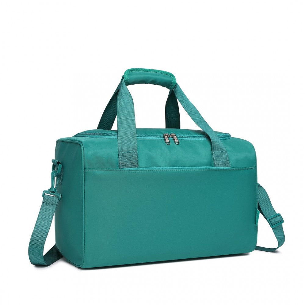 EA2321 - KONO SPACIOUS TRAVEL STORAGE BAG HANDBAG - TEAL - The Baggage Shop