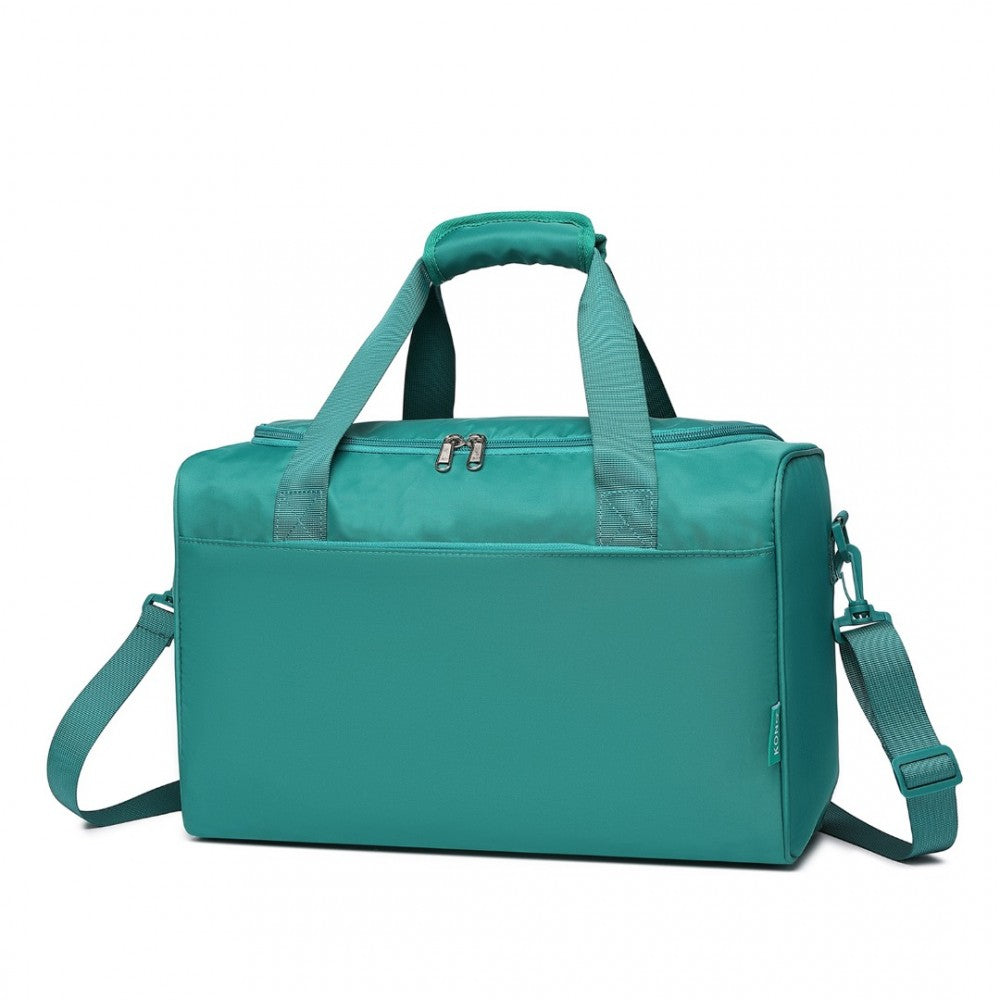 EA2321 - KONO SPACIOUS TRAVEL STORAGE BAG HANDBAG - TEAL - The Baggage Shop