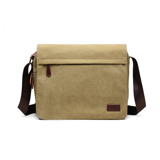 LB1925 - KONO CLASSIC EXPANDING MESSENGER BAG - KHAKI