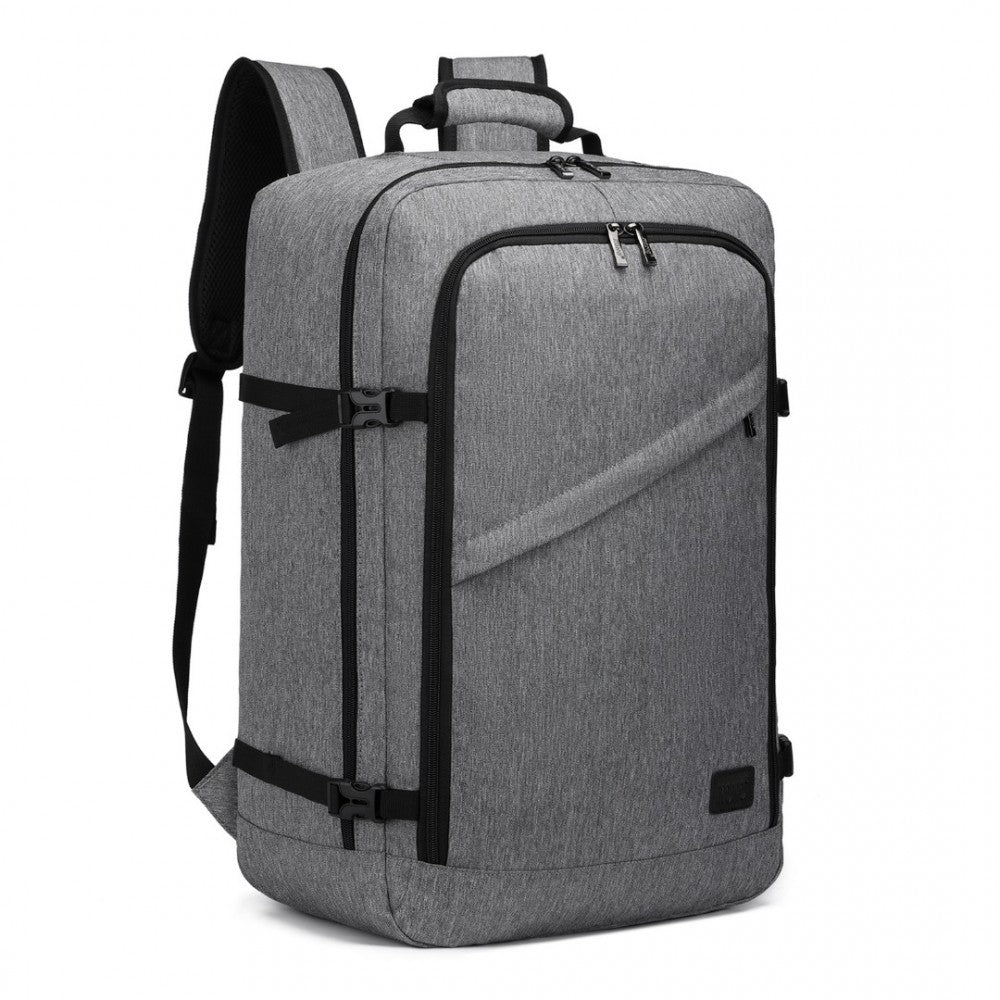 EM2231L - KONO LIGHTWEIGHT CABIN BAG TRAVEL BUSINESS BACKPACK - GREY