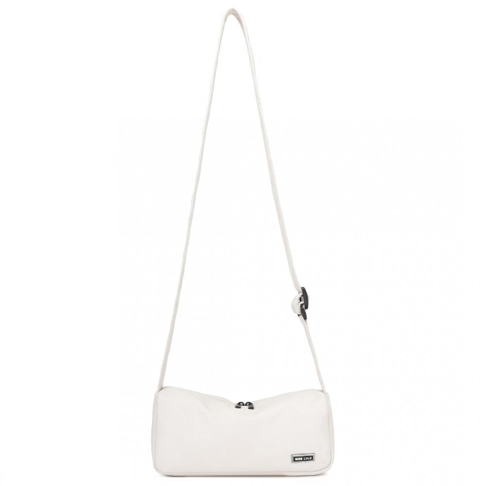 MSM2425 - MISS LULU VINTAGE CHIC LIGHTWEIGHT WATER-RESISTANT CROSSBODY BAG - BEIGE