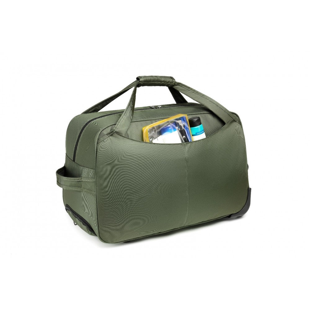 EQ2235 - KONO FOLDABLE LARGE CAPACITY TROLLEY TRAVEL BAG - GREEN