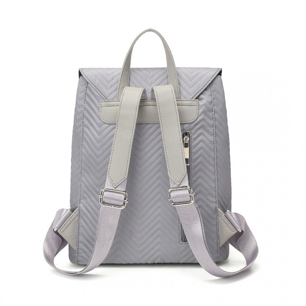 LH2358 - MISS LULU LIGHTWEIGHT AND ELEGANT DAILY BACKPACK - GREY