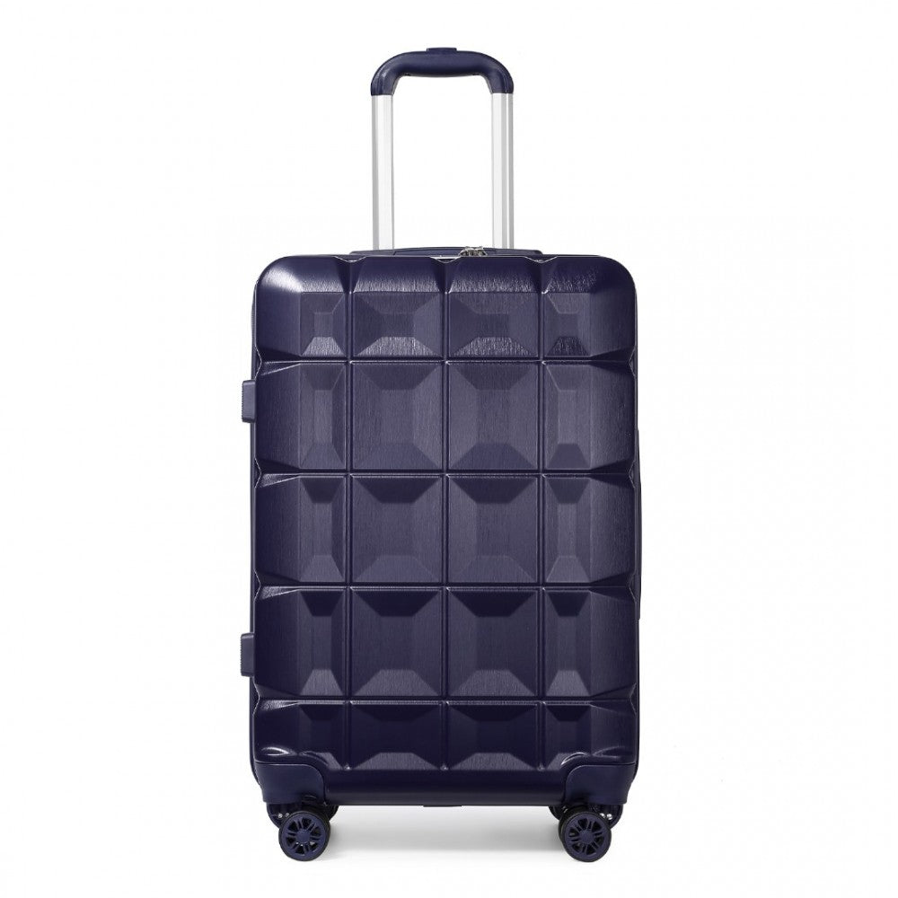 K2292L - KONO 28 INCH LIGHTWEIGHT HARD SHELL ABS SUITCASE WITH TSA LOCK - NAVY