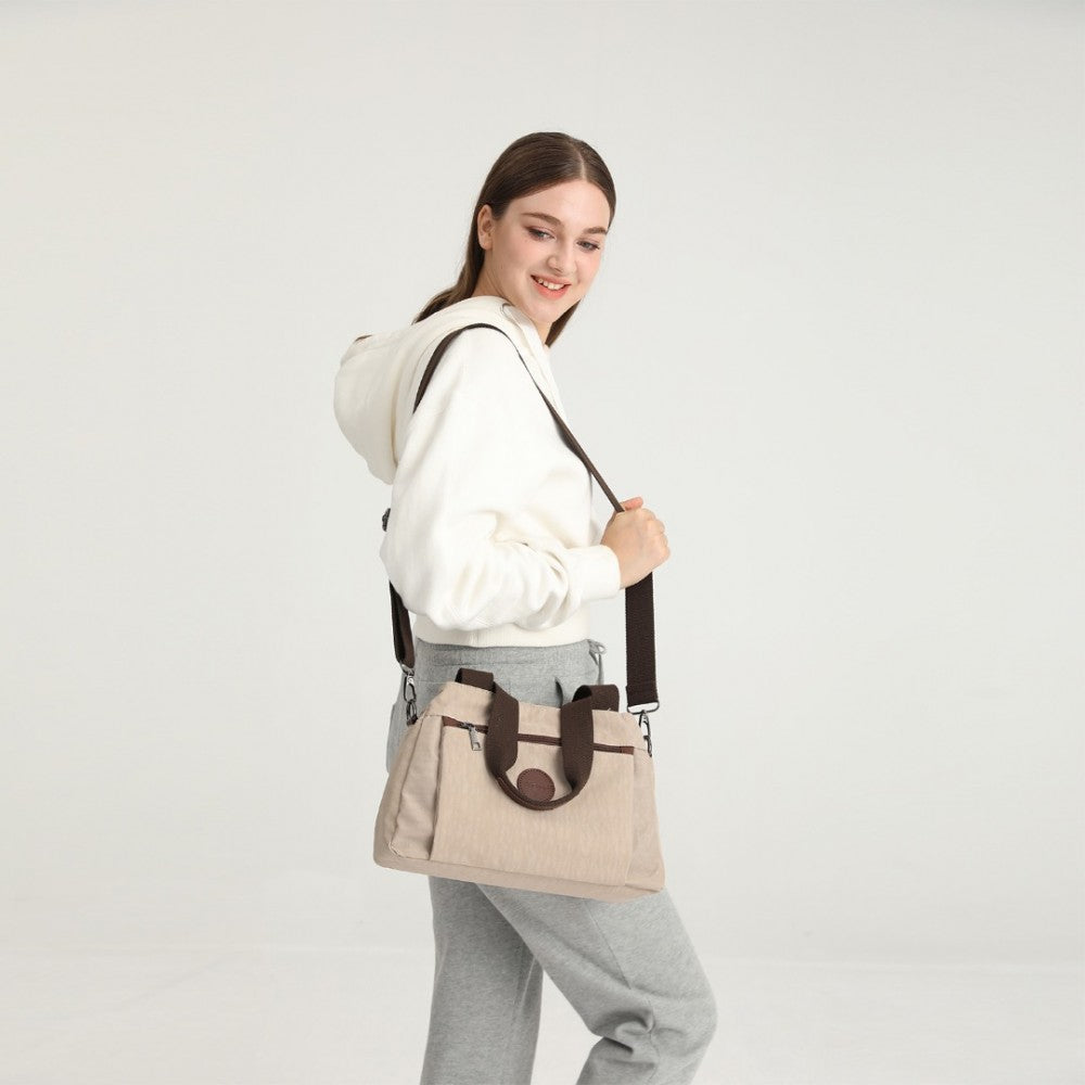 EH2239 - KONO WATERPROOF MULTI-FUNCTIONAL HANDBAG CROSS BODY BAG - KHAKI