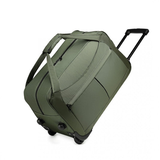 EQ2235 - KONO FOLDABLE LARGE CAPACITY TROLLEY TRAVEL BAG - GREEN