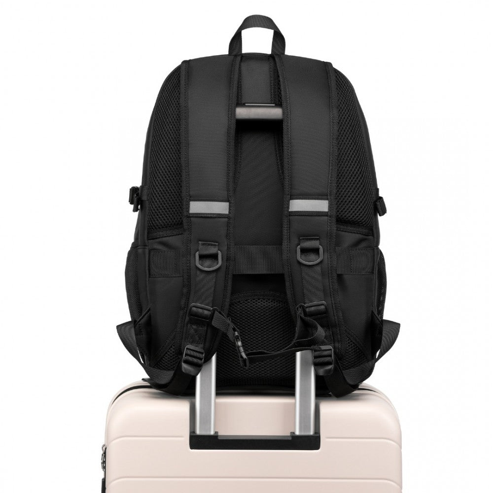 EM2130 - KONO FUNCTIONAL TRAVEL BACKPACK WITH USB CHARGING PORT - GREY