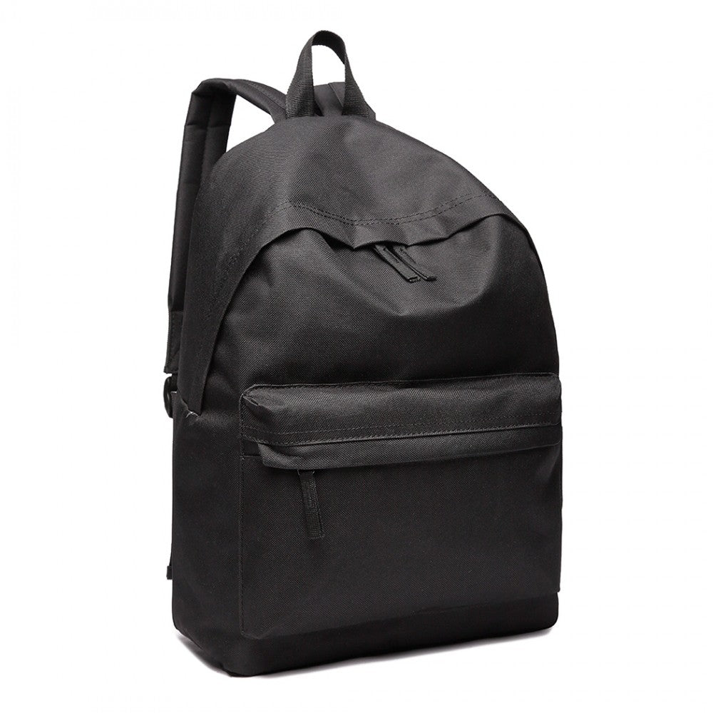 700D - MISS LULU CLASSIC LARGE CAPACITY UNISEX EVERYDAY BACKPACK - BLACK