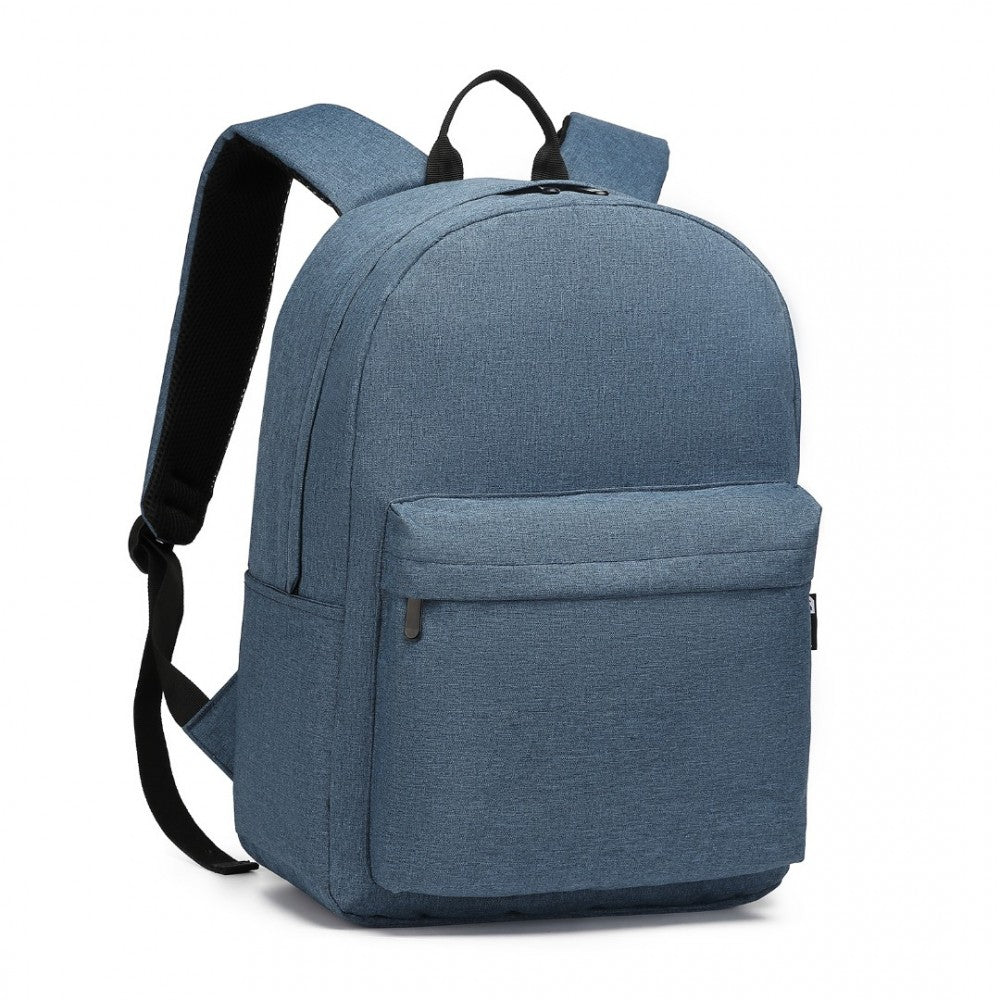 E1930 - KONO DURABLE POLYESTER EVERYDAY BACKPACK WITH SLEEK DESIGN - NAVY