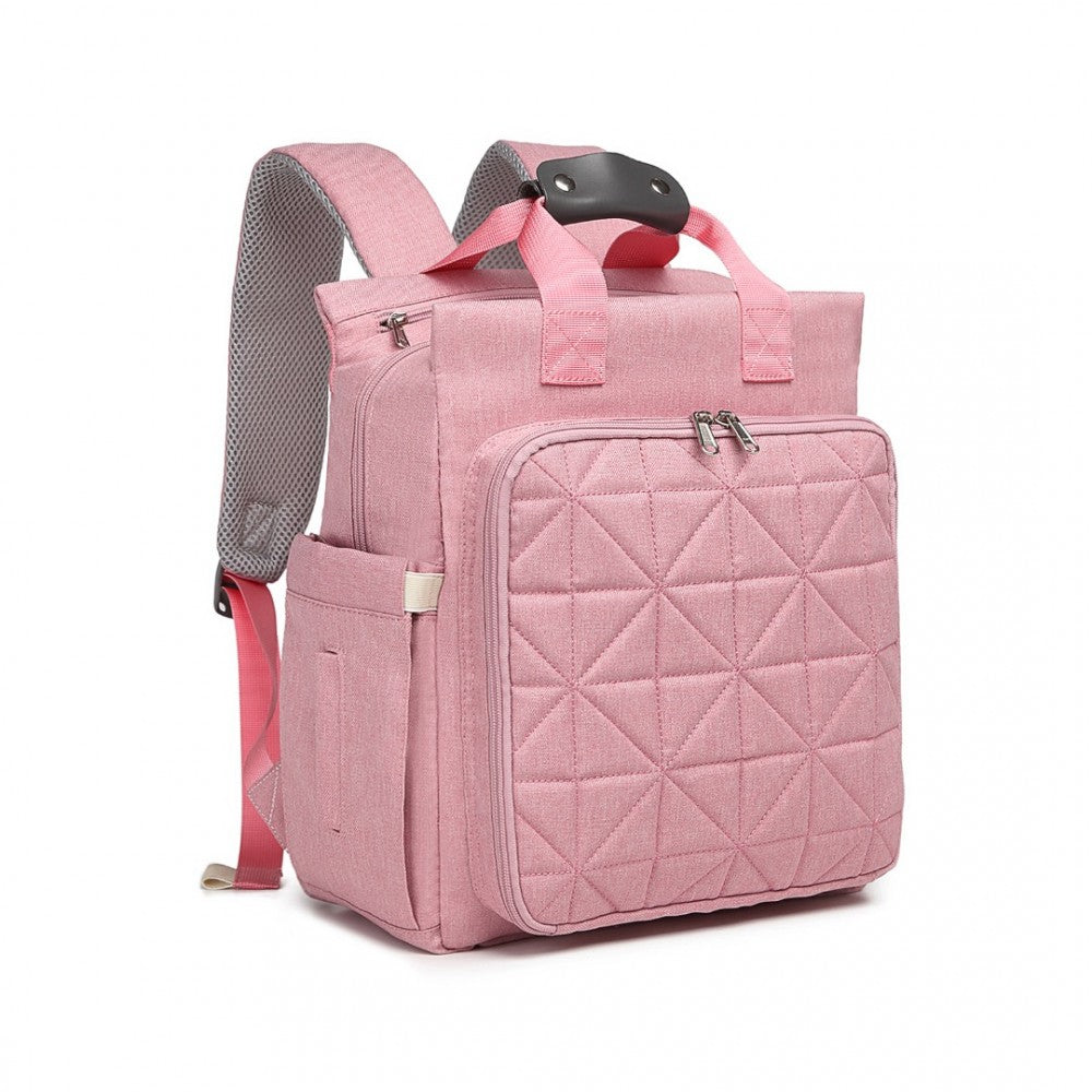 EM2105 - KONO SIMPLE LIGHTWEIGHT MATERNITY CHANGING BAG - PINK