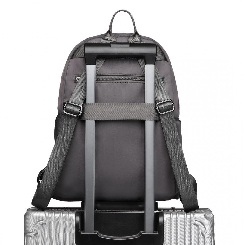 LB2250 - MISS LULU CASUAL LIGHTWEIGHT LADIES BACKPACK - GREY