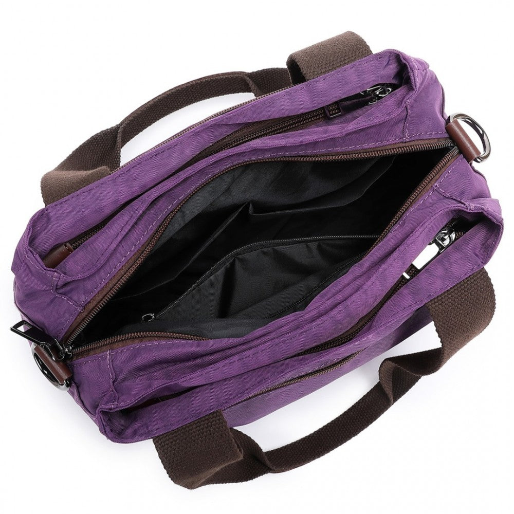 EH2239 - KONO WATERPROOF MULTI-FUNCTIONAL HANDBAG CROSS BODY BAG - PURPLE