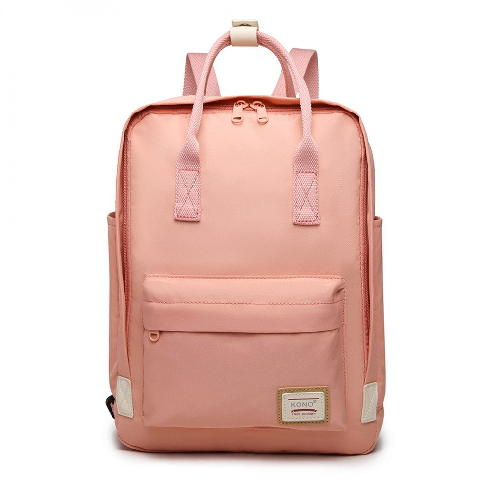 EB2017 - KONO LARGE POLYESTER LAPTOP BACKPACK - PINK