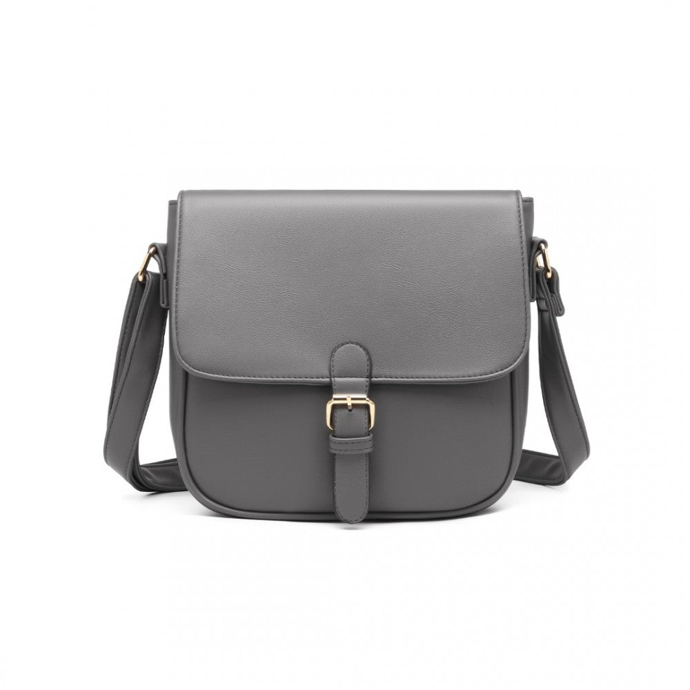 LB2003 - MISS LULU CLASSIC CROSS BODY SHOULDER BAG - BLACK