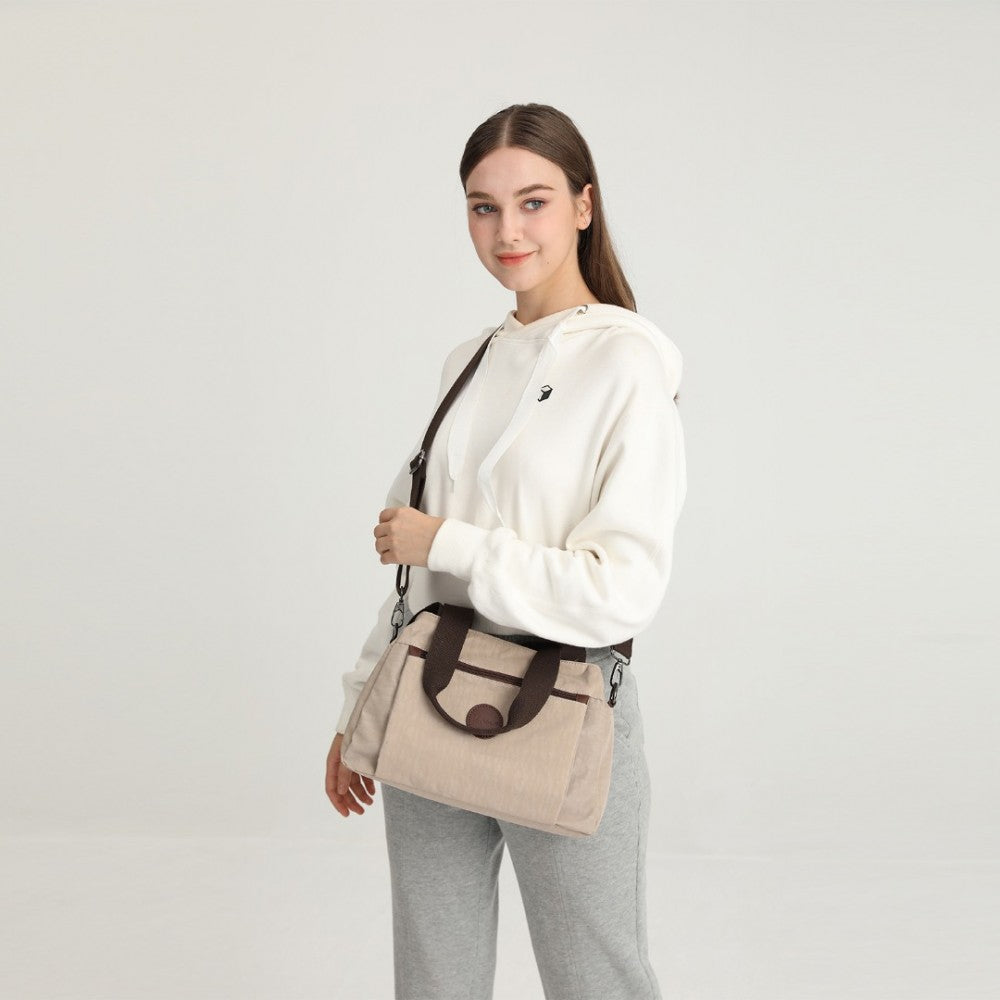 EH2239 - KONO WATERPROOF MULTI-FUNCTIONAL HANDBAG CROSS BODY BAG - KHAKI