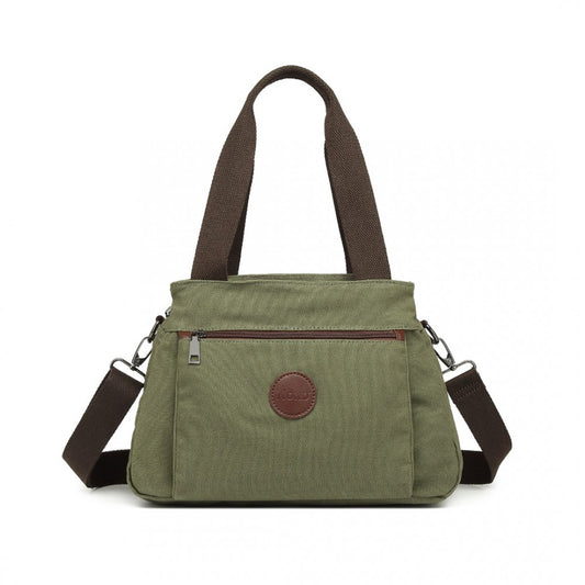 EH2045 - KONO CANVAS MULTI-FUNCTIONAL CROSS BODY BAG - GREEN