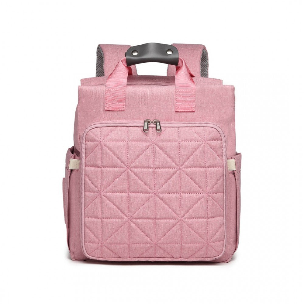 EM2105 - KONO SIMPLE LIGHTWEIGHT MATERNITY CHANGING BAG - PINK