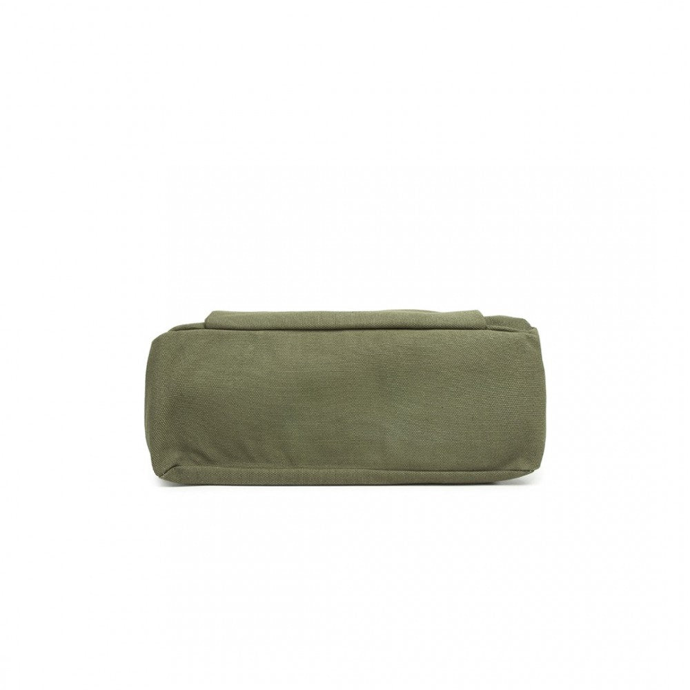 EH2045 - KONO CANVAS MULTI-FUNCTIONAL CROSS BODY BAG - GREEN