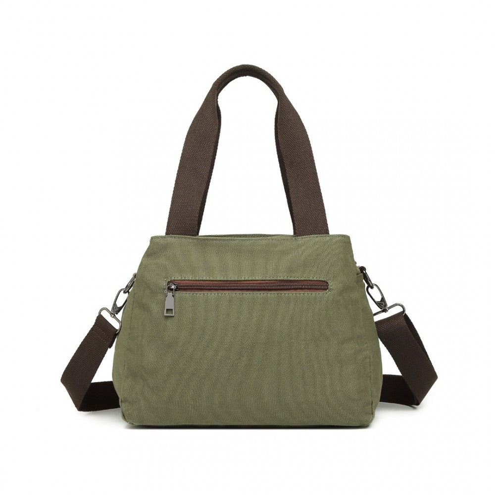 EH2045 - KONO CANVAS MULTI-FUNCTIONAL CROSS BODY BAG - GREEN