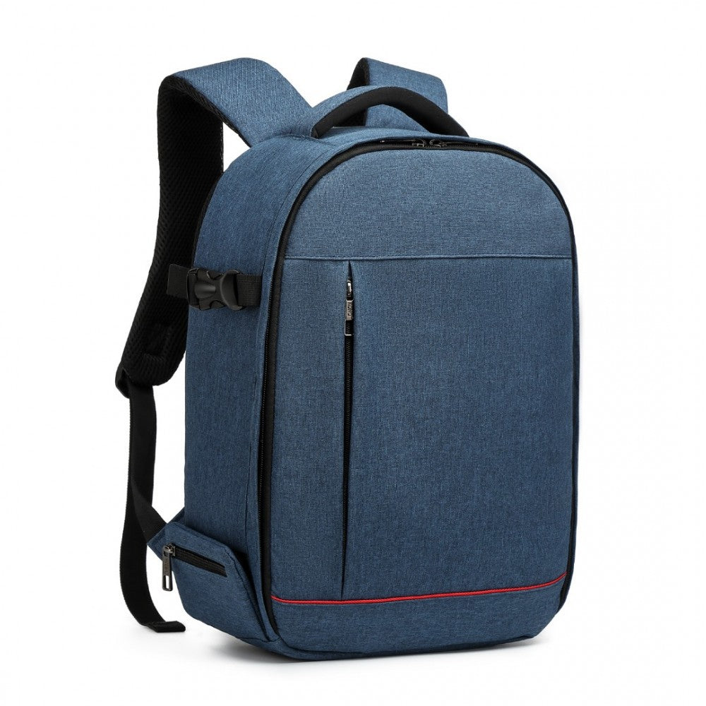 E6928 - KONO WATER RESISTANT SHOCKPROOF DSLR CAMERA BACKPACK - NAVY