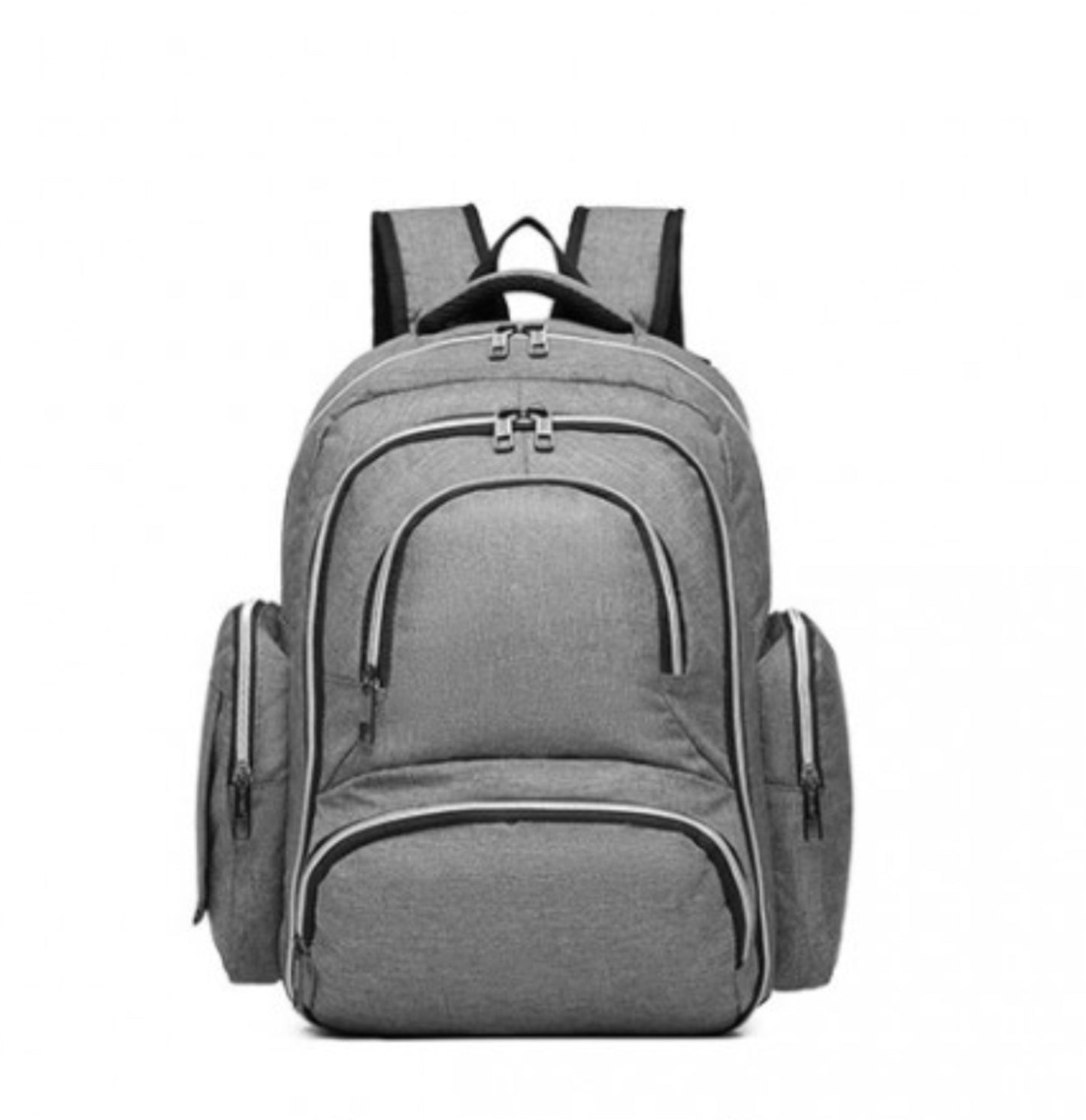 E6706 - KONO LARGE CAPACITY MULTI FUNCTION BABY DIAPER BACKPACK - GREY