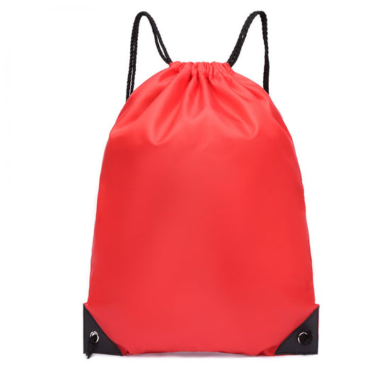 S2020 - KONO POLYESTER DRAWSTRING BACKPACK - RED - The Baggage Shop