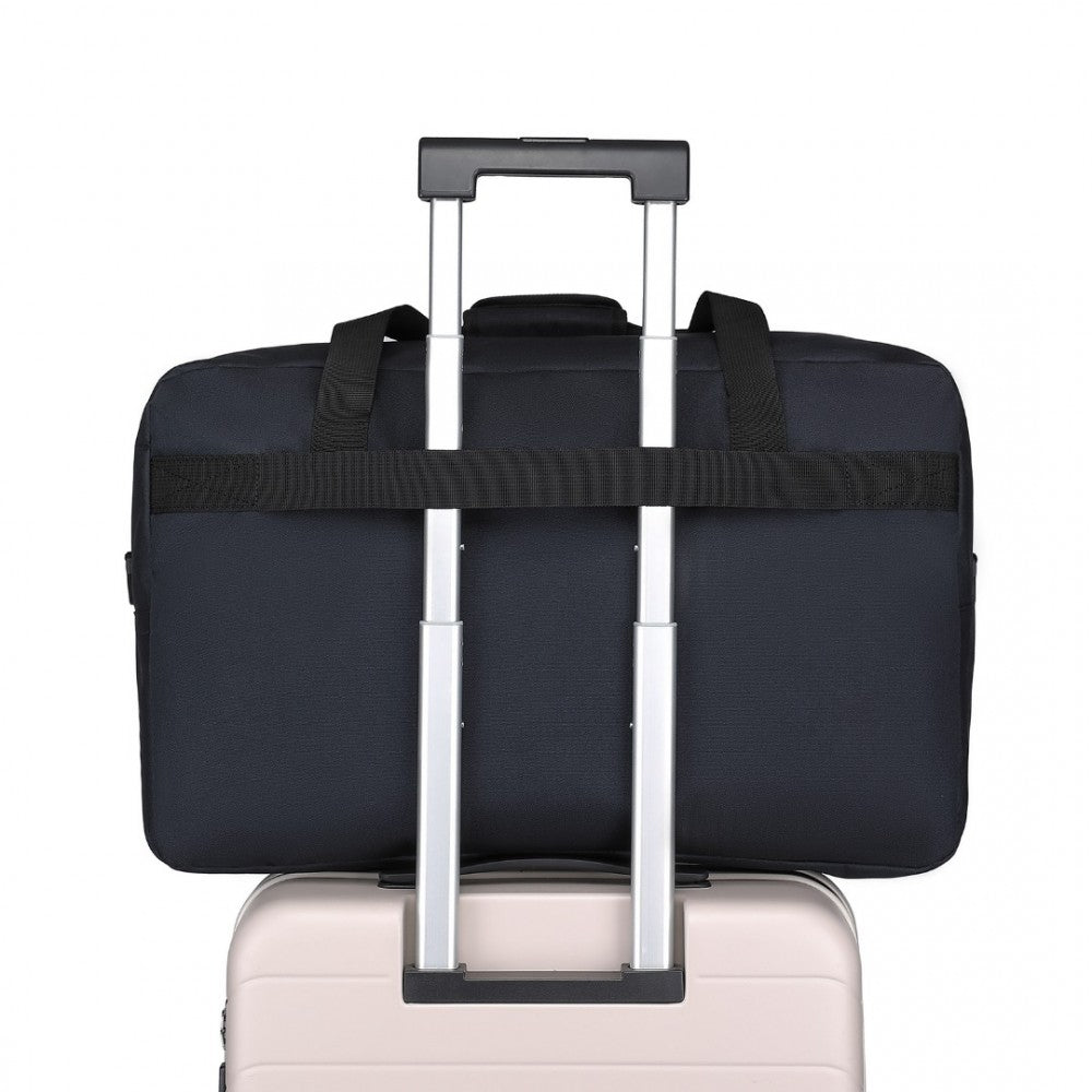 E1960L - KONO LIGHTWEIGHT MULTI PURPOSE UNISEX SPORTS TRAVEL DUFFEL BAG - DARK BLUE - The Baggage Shop