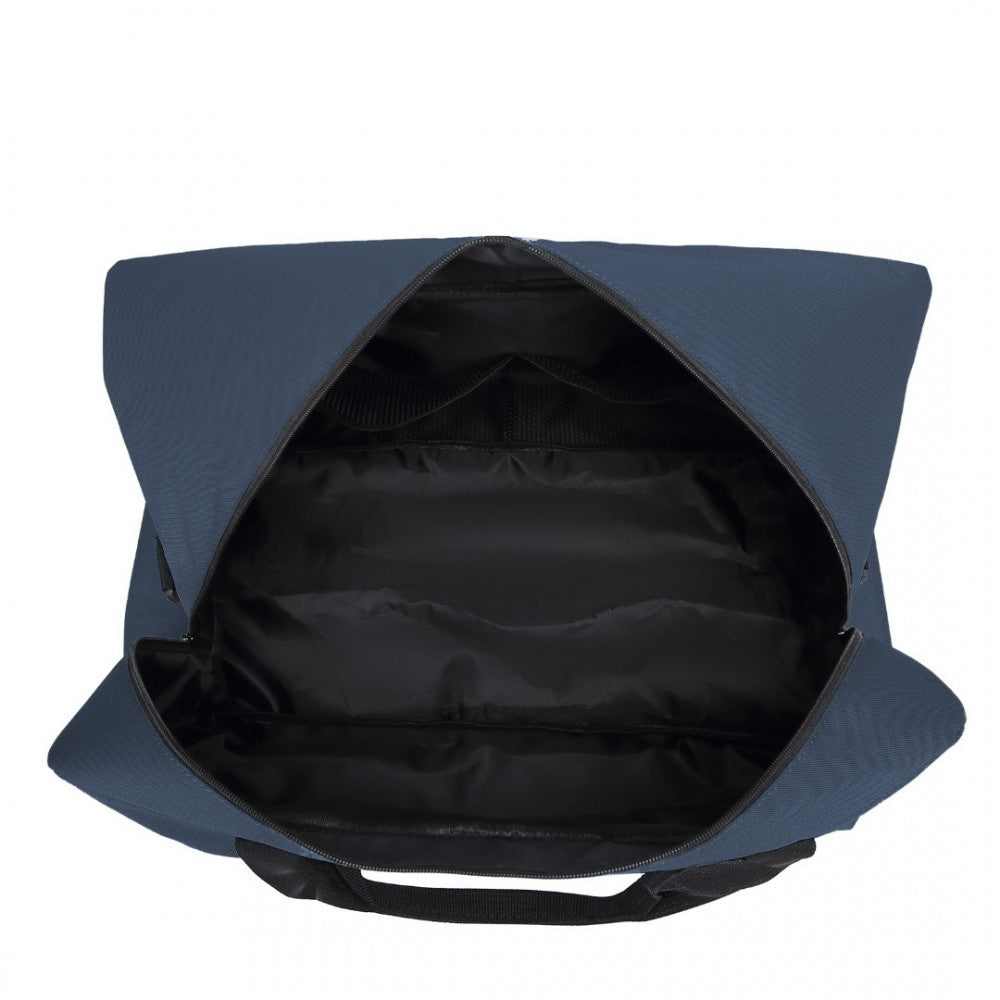 E1960L - KONO LIGHTWEIGHT MULTI PURPOSE UNISEX SPORTS TRAVEL DUFFEL BAG - NAVY - The Baggage Shop