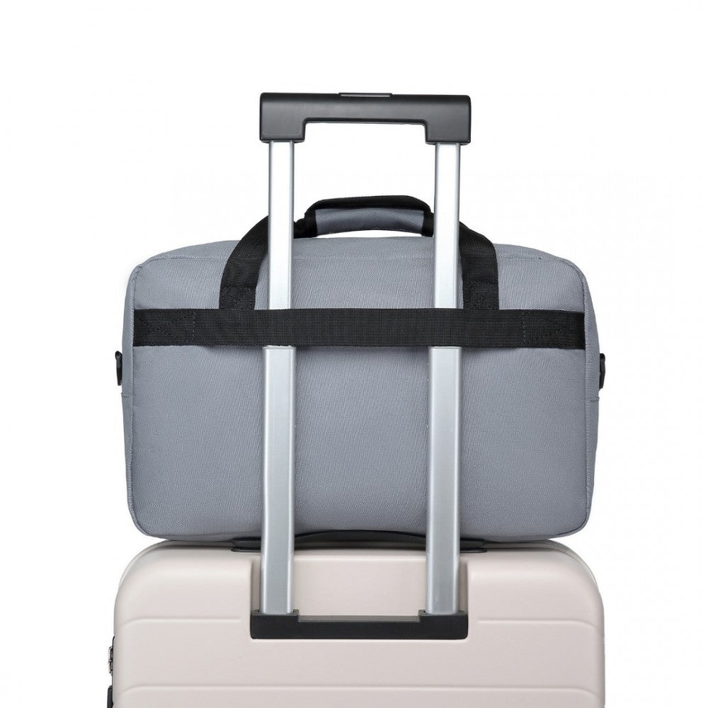 E1960M - KONO LIGHTWEIGHT MULTI PURPOSE UNISEX SPORTS TRAVEL DUFFEL BAG - LIGHT GREY - The Baggage Shop