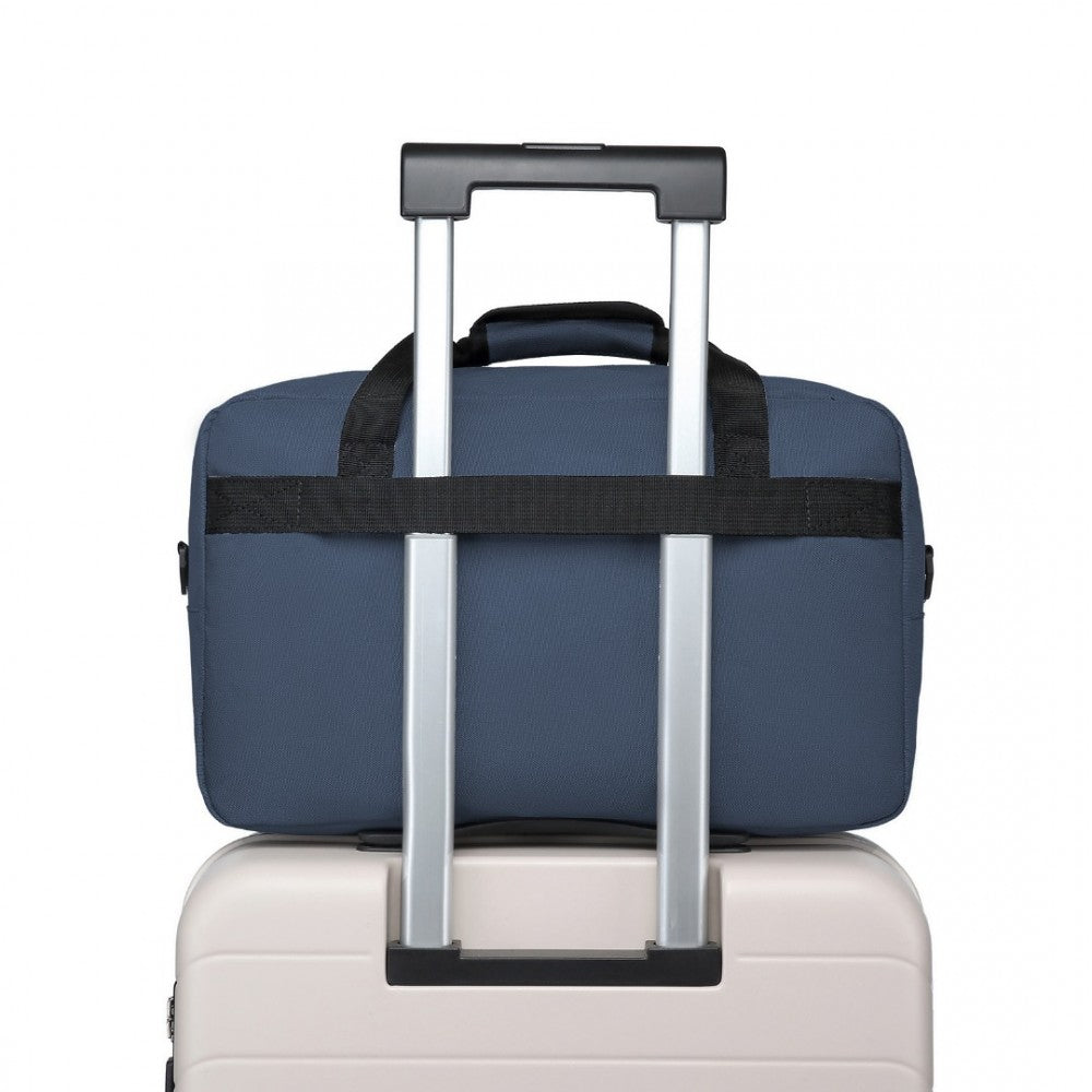 E1960M - KONO LIGHTWEIGHT MULTI PURPOSE UNISEX SPORTS TRAVEL DUFFEL BAG - NAVY - The Baggage Shop