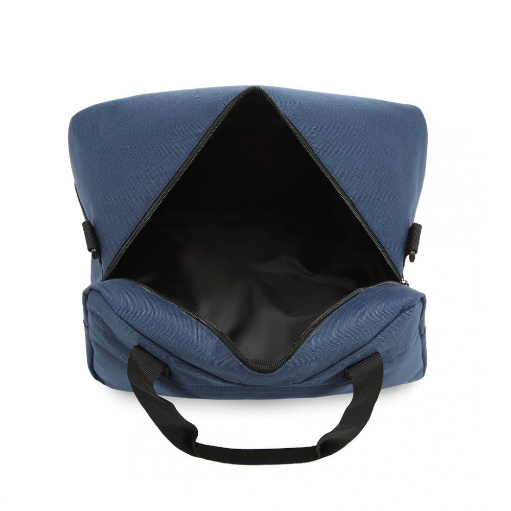E1960S - KONO LIGHTWEIGHT MULTI PURPOSE UNISEX SPORTS TRAVEL DUFFEL BAG - NAVY - The Baggage Shop