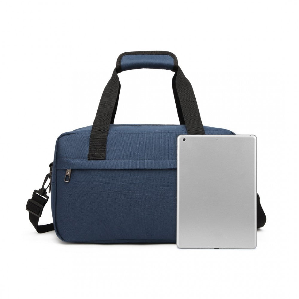 E1960S - KONO LIGHTWEIGHT MULTI PURPOSE UNISEX SPORTS TRAVEL DUFFEL BAG - NAVY - The Baggage Shop