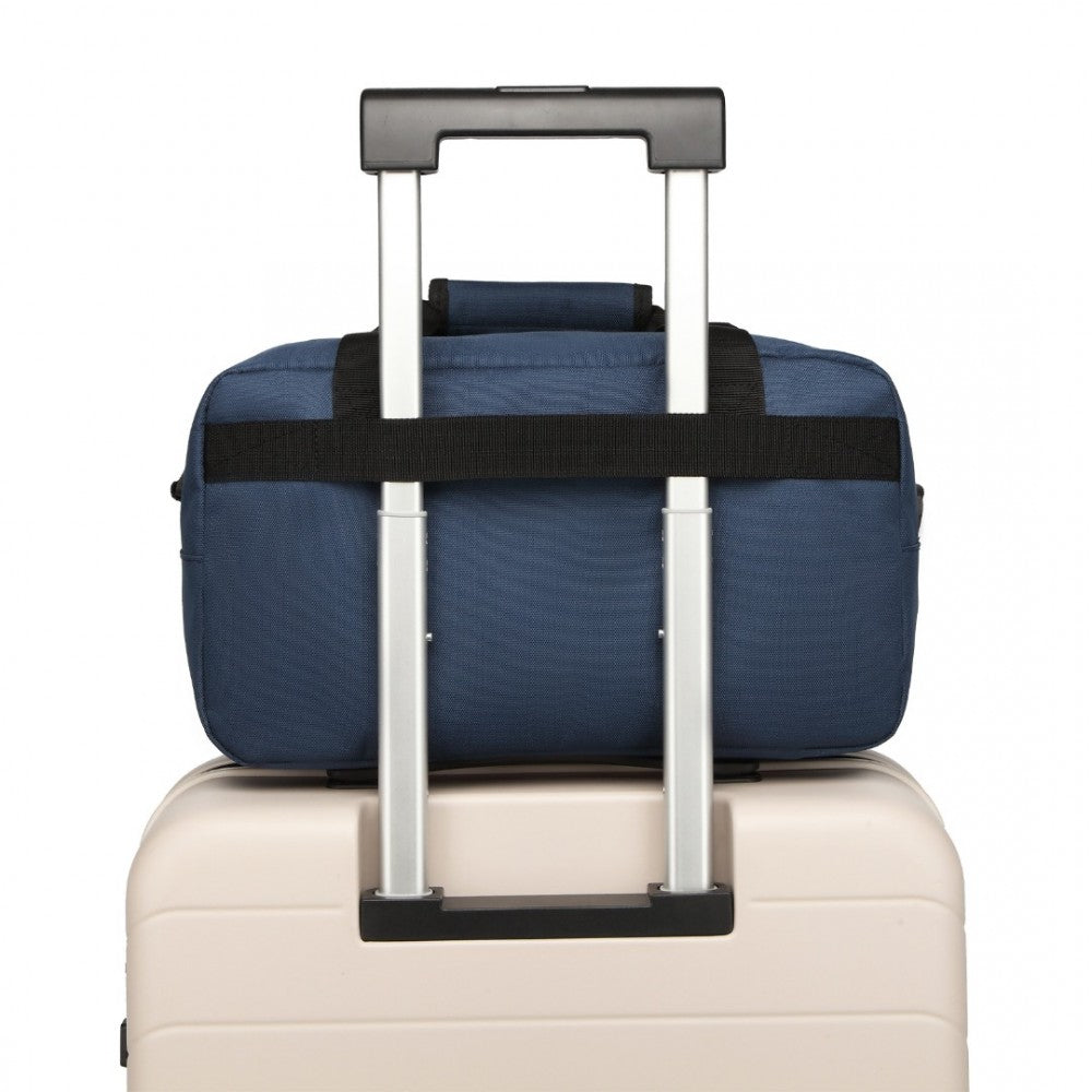 E1960S - KONO LIGHTWEIGHT MULTI PURPOSE UNISEX SPORTS TRAVEL DUFFEL BAG - NAVY - The Baggage Shop