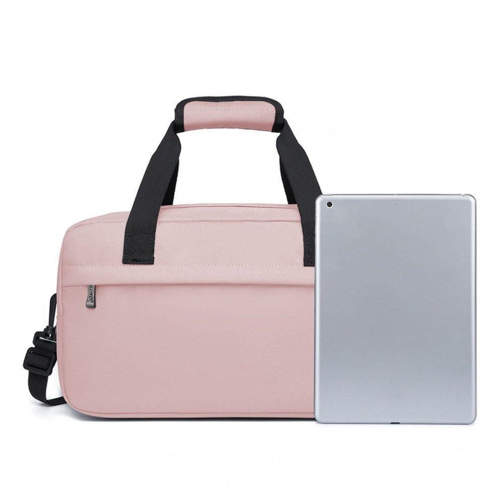E1960S - KONO LIGHTWEIGHT MULTI PURPOSE UNISEX SPORTS TRAVEL DUFFEL BAG - PINK - The Baggage Shop