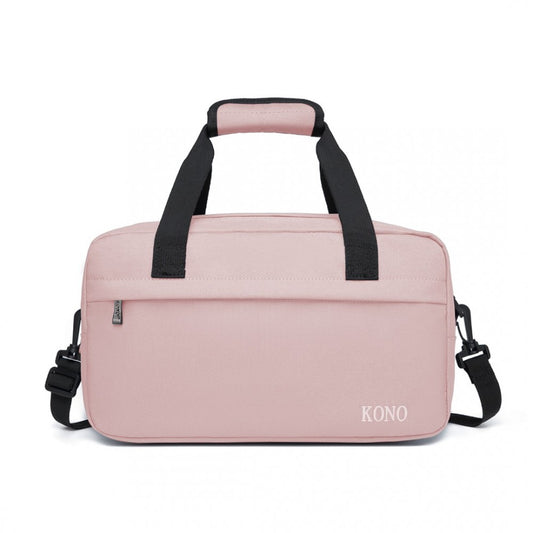 E1960S - KONO LIGHTWEIGHT MULTI PURPOSE UNISEX SPORTS TRAVEL DUFFEL BAG - PINK - The Baggage Shop