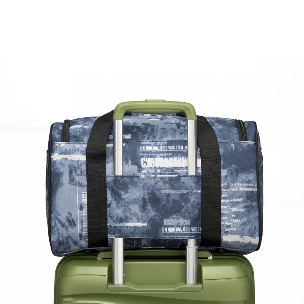 E2016S - KONO STRUCTURED TRAVEL DUFFLE BAG - CLOUDY BLUE - The Baggage Shop